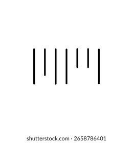 Barcode Symbol Icon for App Interface