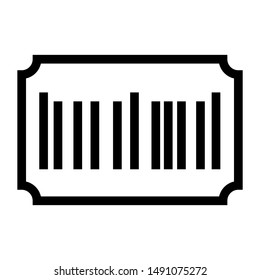 barcode thin line vector icon