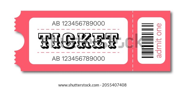 Barcode Ticket Concept Vector Isolated On Stock Vector (Royalty Free ...