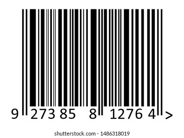 Barcode UPC-A symbolic code vector illustration. EAN bar code icon.