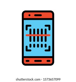 Barcode vector, Black friday related filled design icon