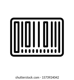 Barcode vector, Black friday related line style icon