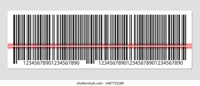 Barcode vector design illustration isolated on grey background