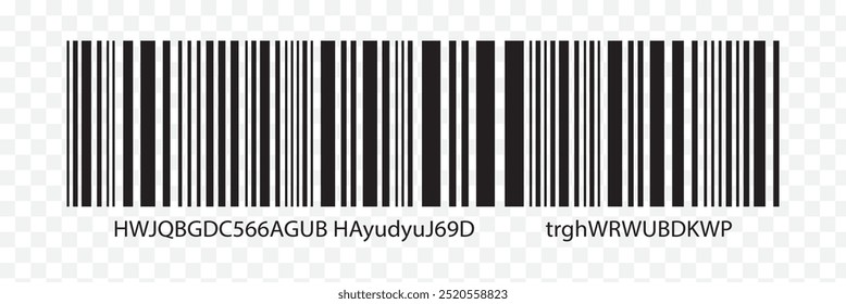 Barcode vector design. Realistic bar code icon.