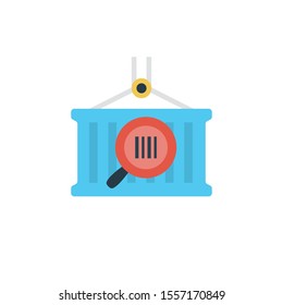barcode vector flat colour icon 