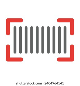 Barcode Vector Flat Icon For Personal And Commercial Use.
