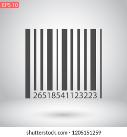 barcode vector icon 10 eps