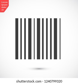 barcode vector icon 10 eps
