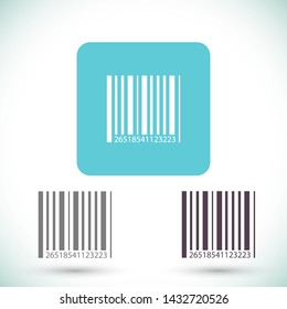 barcode vector icon 10 eps , Lorem ipsum Flat design