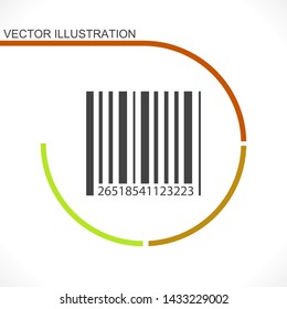 barcode vector icon 10 eps , Lorem ipsum Flat design