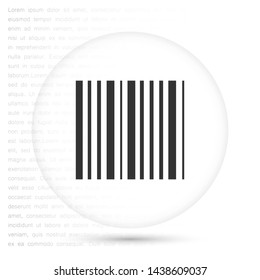 barcode vector icon 10 eps , Lorem ipsum Flat design