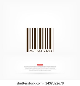 barcode vector icon 10 eps , Lorem ipsum Flat design