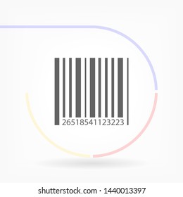 barcode vector icon 10 eps , Lorem ipsum Flat design