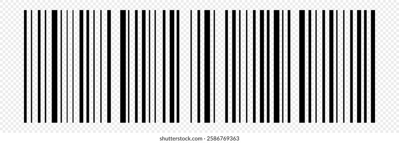 Barcode vector icon. Abstract bar code