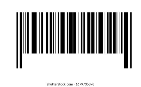 Barcode vector icon. Bar code for web, app ui design. Isolated illustration