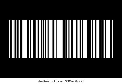 Barcode vector icon. Bar code for web flat design. Isolated illustration .