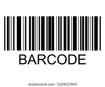 Barcode vector icon. Bar code for web flat design. Isolated illustration .