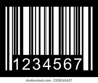Barcode vector icon. Bar code for web flat design. Isolated illustration .