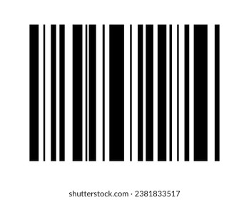 Barcode vector icon. Bar code for web flat design. Isolated illustration .