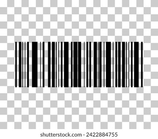 Barcode vector icon. Bar code for web flat design. Isolated illustration .