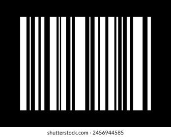 Symbol für Barcode-Vektorgrafik. Strichcode für flaches Web. Einzeldarstellung .