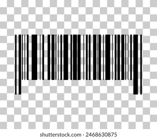 Barcode vector icon. Bar code for web flat design. Isolated illustration .