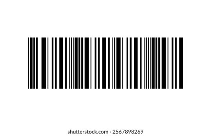 Barcode vector icon or bar code scan label for product price tag. Easily editable	
