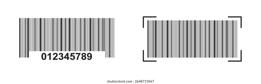 Barcode vector icon or bar code scan label for product price tag. trendy bar code for web icon. Barcode vector icon. barcode icon for selling, Product Barcode, Trendy bar code for web .
