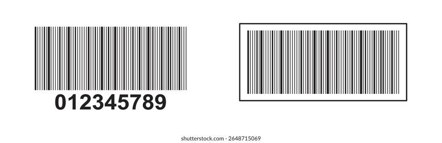Barcode vector icon or bar code scan label for product price tag. trendy bar code for web icon. Barcode vector icon. barcode icon for selling, Product Barcode, Trendy bar code for web .