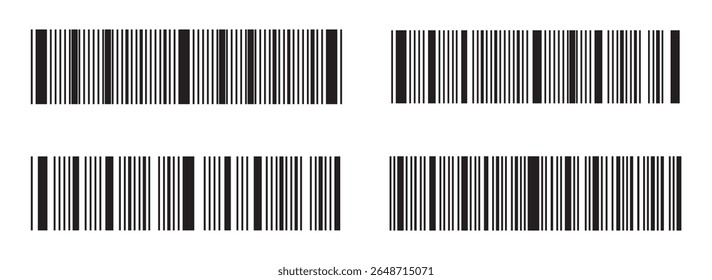 Barcode vector icon or bar code scan label for product price tag. trendy bar code for web icon. Barcode vector icon. barcode icon for selling, Product Barcode, Trendy bar code for web .