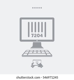 Barcode - Vector icon for computer website or application