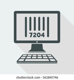 Barcode - Vector icon for computer website or application