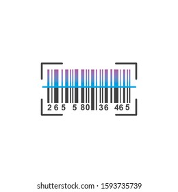 barcode vector icon illustration design template