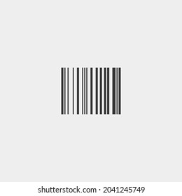 Barcode vector icon illustration sign