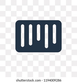 Barcode vector icon isolated on transparent background, Barcode transparency concept can be used web and mobile