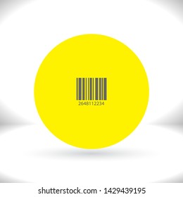 Barcode Vector icon . Lorem Ipsum Illustration design