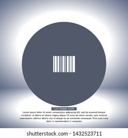 Barcode Vector icon . Lorem Ipsum Illustration design