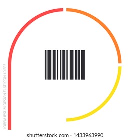 Barcode Vector icon . Lorem Ipsum Illustration design