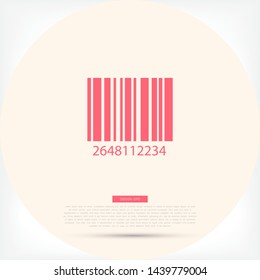 Barcode Vector icon . Lorem Ipsum Illustration design