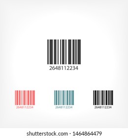 Barcode Vector icon . Lorem Ipsum Illustration design