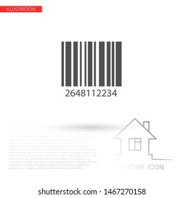 Barcode Vector icon . Lorem Ipsum Illustration design