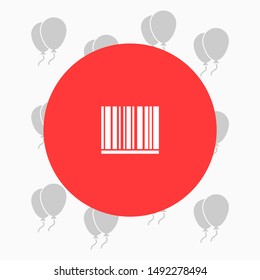 Barcode Vector icon . Lorem Ipsum Illustration design