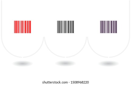 Barcode Vector icon . Lorem Ipsum Illustration design