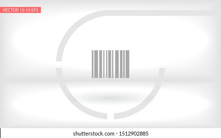Barcode Vector icon . Lorem Ipsum Illustration design