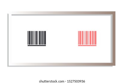 Barcode Vector icon . Lorem Ipsum Illustration design