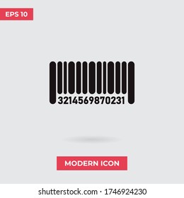 Barcode vector icon, simple sign for web site and mobile app.