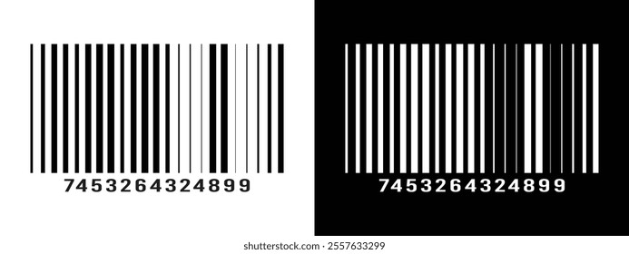 Barcode vector icon. Trendy bar code for web icon. Abstract barcode vector icon illustration. Scanning barcode icon in eps 10.