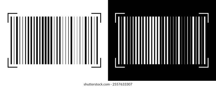 Barcode vector icon. Trendy bar code for web icon. Abstract barcode vector icon illustration. Scanning barcode icon in eps 10.