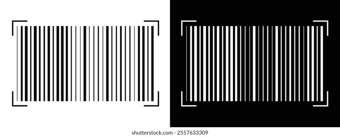 Barcode vector icon. Trendy bar code for web icon. Abstract barcode vector icon illustration. Scanning barcode icon in eps 10.