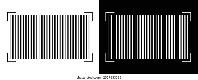 Barcode vector icon. Trendy bar code for web icon. Abstract barcode vector icon illustration. Scanning barcode icon in eps 10.